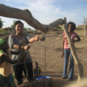 Alima  Mwemerabugabo '08 Helping Kids To Draw Water From The Village Well